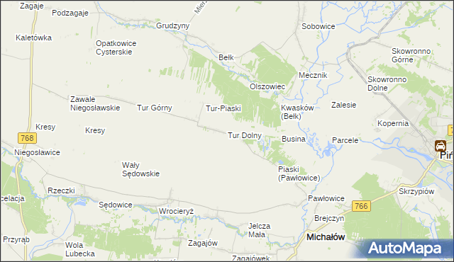 mapa Tur Dolny, Tur Dolny na mapie Targeo