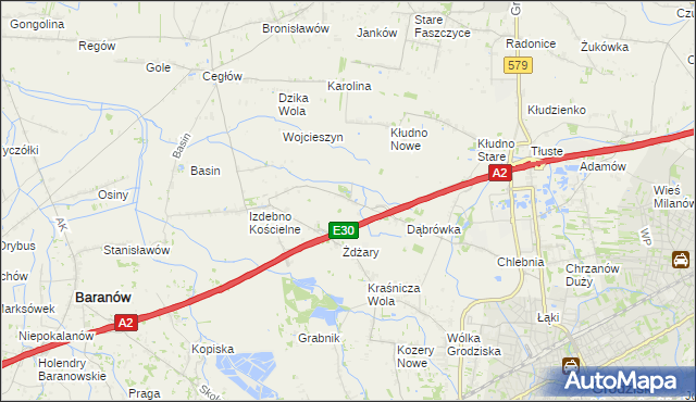mapa Zabłotnia, Zabłotnia na mapie Targeo