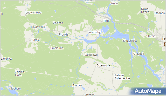 mapa Zgorzały Most, Zgorzały Most na mapie Targeo