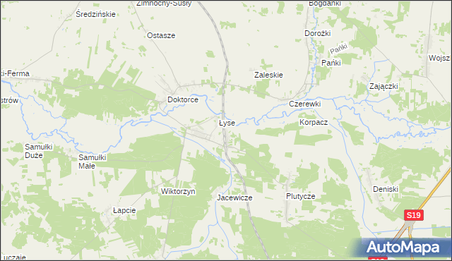 mapa Strabla, Strabla na mapie Targeo