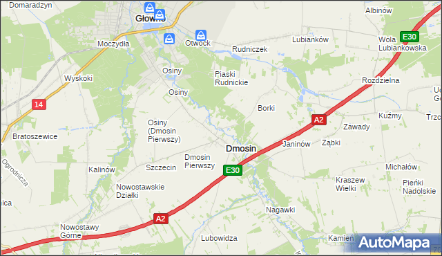 mapa Dmosin Drugi, Dmosin Drugi na mapie Targeo