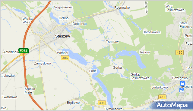 mapa Łódź Leśniczówka, Łódź Leśniczówka na mapie Targeo