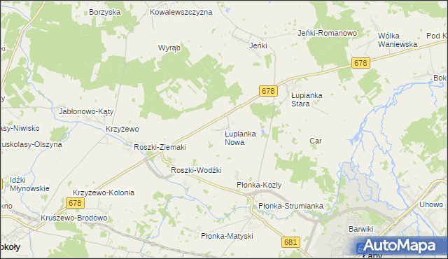 mapa Łupianka Nowa, Łupianka Nowa na mapie Targeo