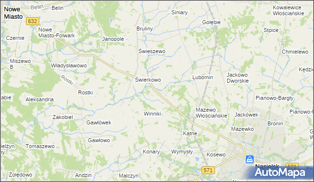 mapa Mazewo Dworskie A, Mazewo Dworskie A na mapie Targeo