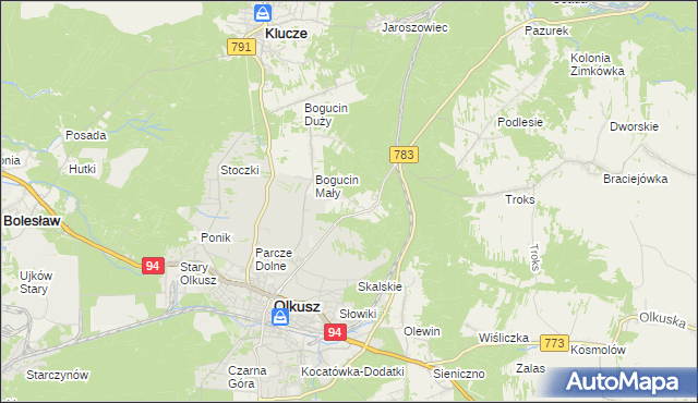mapa Rabsztyn, Rabsztyn na mapie Targeo