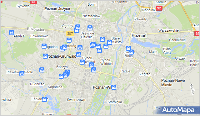 mapa Rynek Wildecki, Rynek Wildecki na mapie Targeo