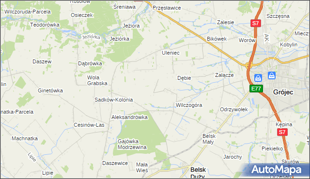 mapa Sadków Duchowny, Sadków Duchowny na mapie Targeo