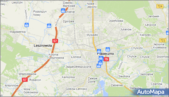 mapa Stara Iwiczna, Stara Iwiczna na mapie Targeo