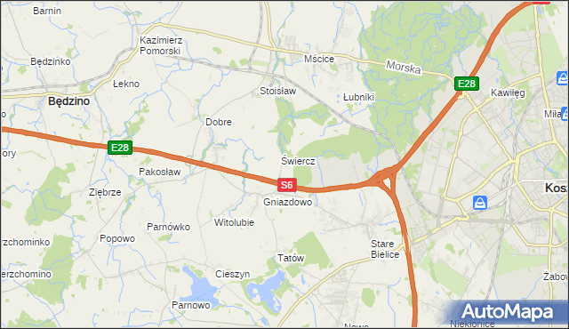 mapa Starki, Starki na mapie Targeo