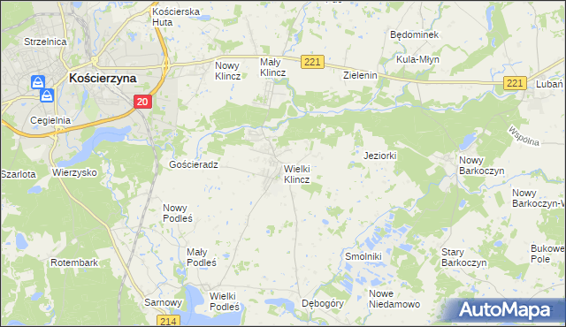 mapa Wielki Klincz, Wielki Klincz na mapie Targeo