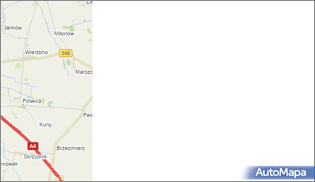 mapa Jaczkowice, Jaczkowice na mapie Targeo