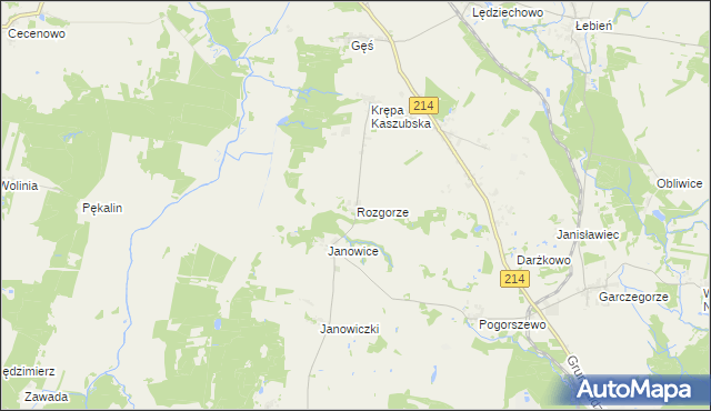 mapa Rozgorze, Rozgorze na mapie Targeo