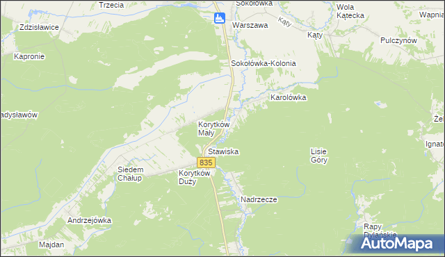 mapa Niemirów gmina Frampol, Niemirów gmina Frampol na mapie Targeo