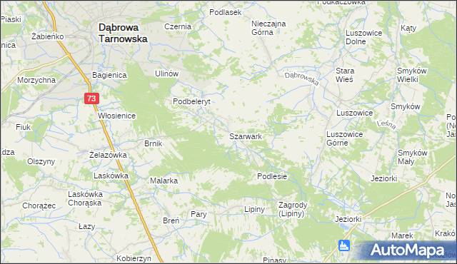 mapa Szarwark, Szarwark na mapie Targeo