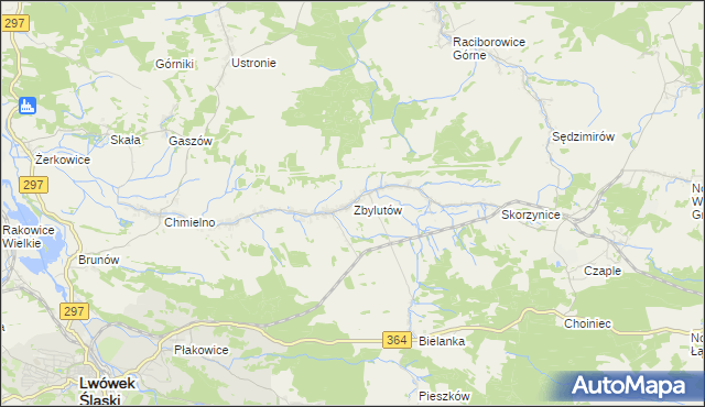 mapa Zbylutów, Zbylutów na mapie Targeo