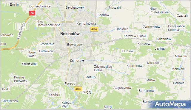 mapa Zdzieszulice Górne, Zdzieszulice Górne na mapie Targeo