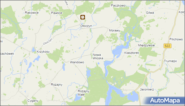 mapa Nowa Wioska gmina Gardeja, Nowa Wioska gmina Gardeja na mapie Targeo