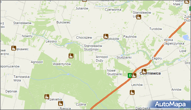 mapa Annopol Duży, Annopol Duży na mapie Targeo