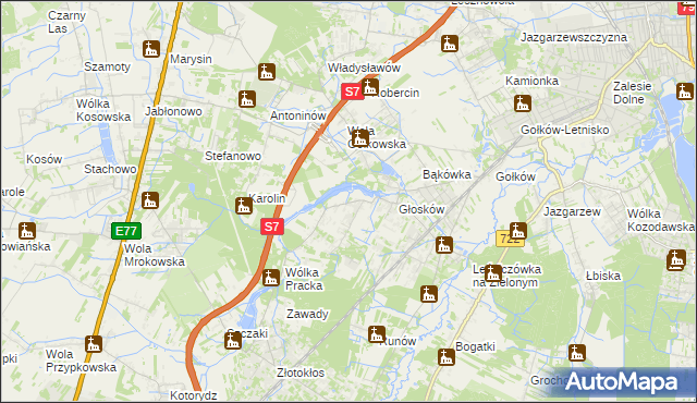 mapa Baszkówka, Baszkówka na mapie Targeo