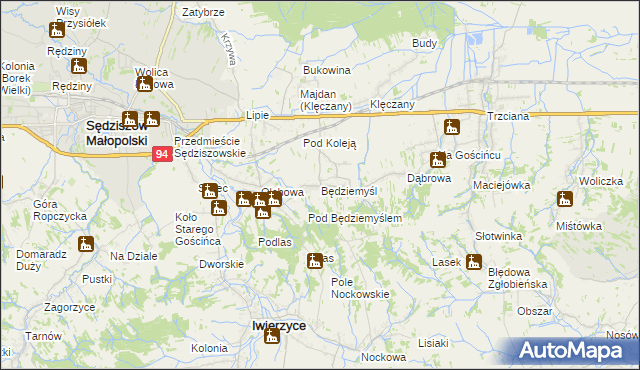 mapa Będziemyśl, Będziemyśl na mapie Targeo