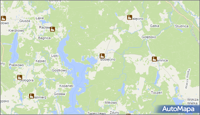 mapa Bobięcino, Bobięcino na mapie Targeo