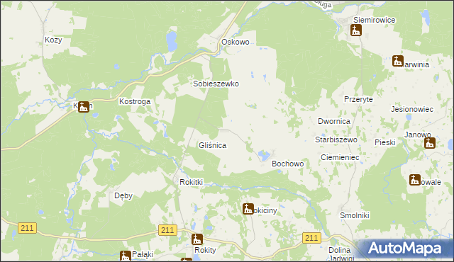 mapa Bochówko, Bochówko na mapie Targeo