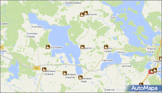 mapa Bogacko, Bogacko na mapie Targeo