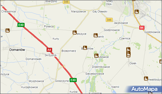 mapa Bolechów, Bolechów na mapie Targeo