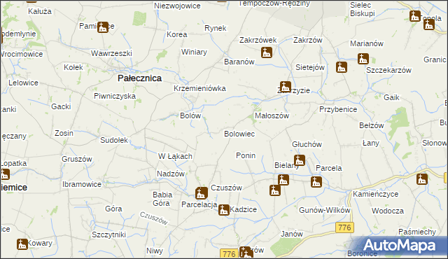 mapa Bolowiec, Bolowiec na mapie Targeo