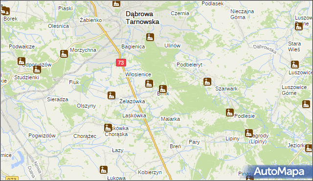 mapa Brnik, Brnik na mapie Targeo
