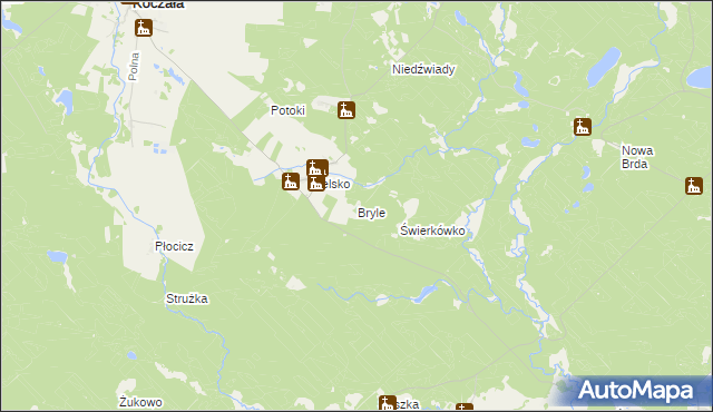 mapa Bryle, Bryle na mapie Targeo