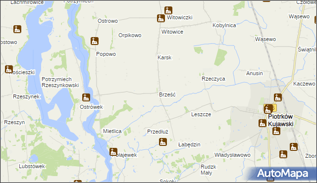 mapa Brześć, Brześć na mapie Targeo