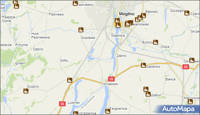 mapa Chabsko, Chabsko na mapie Targeo