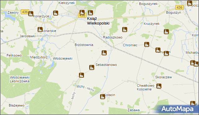 mapa Charłub, Charłub na mapie Targeo