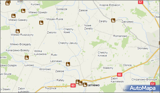 mapa Chełchy-Chabdzyno, Chełchy-Chabdzyno na mapie Targeo