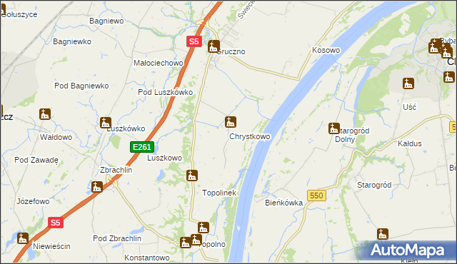 mapa Chrystkowo, Chrystkowo na mapie Targeo