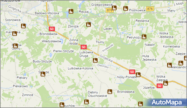 mapa Chudolipie, Chudolipie na mapie Targeo
