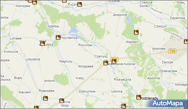 mapa Czarnysz, Czarnysz na mapie Targeo