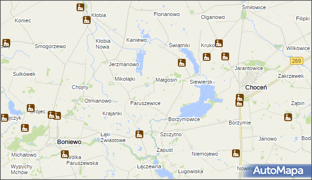 mapa Czuple, Czuple na mapie Targeo