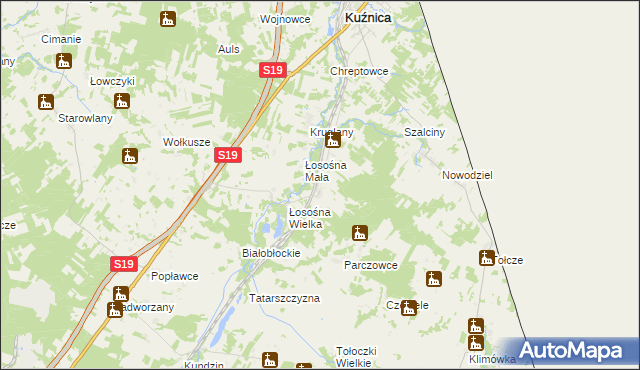 mapa Czuprynowo, Czuprynowo na mapie Targeo