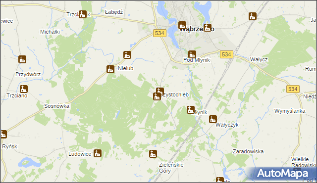 mapa Czystochleb, Czystochleb na mapie Targeo