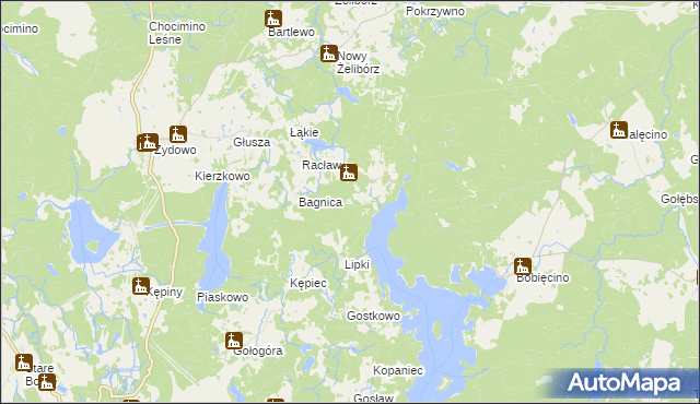 mapa Czyżewo gmina Polanów, Czyżewo gmina Polanów na mapie Targeo