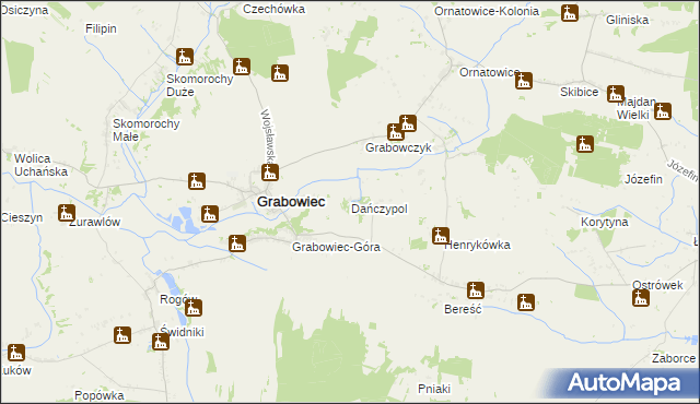 mapa Dańczypol, Dańczypol na mapie Targeo