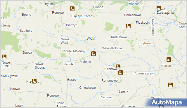 mapa Daniszewo gmina Bulkowo, Daniszewo gmina Bulkowo na mapie Targeo