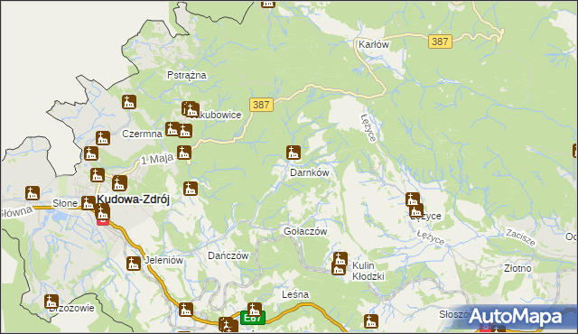 mapa Darnków, Darnków na mapie Targeo