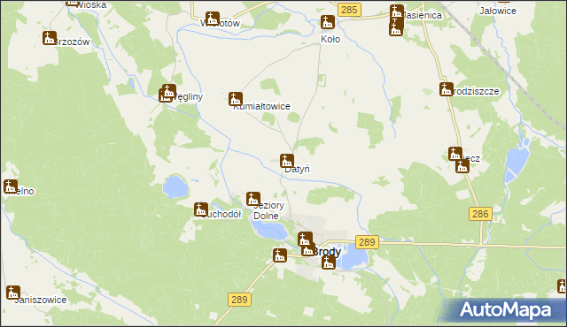 mapa Datyń, Datyń na mapie Targeo
