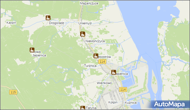 mapa Dębostrów, Dębostrów na mapie Targeo