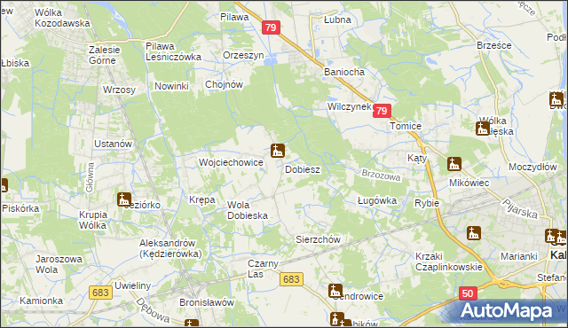 mapa Dobiesz, Dobiesz na mapie Targeo