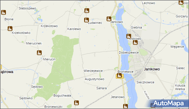 mapa Dobieszewiczki, Dobieszewiczki na mapie Targeo