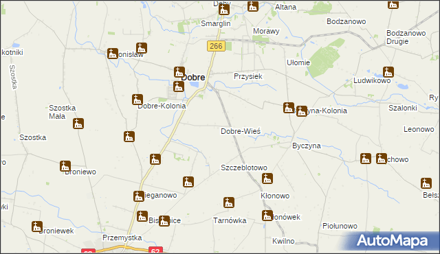 mapa Dobre-Wieś, Dobre-Wieś na mapie Targeo